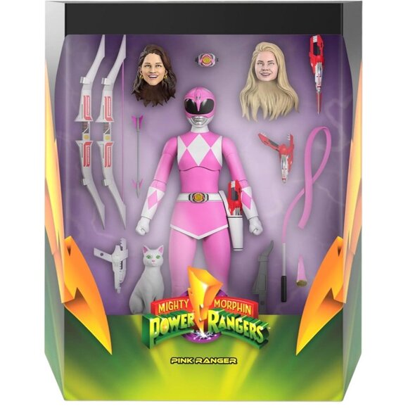 Mighty Morphin Power Rangers ULTIMATES! Pink Ranger Action Figure by SUPER7 MINT - Picture 2 of 12